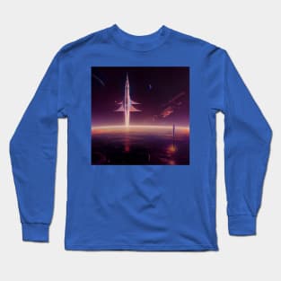 Interplanetary Spaceport Long Sleeve T-Shirt